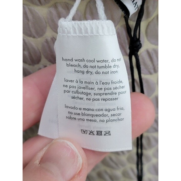 * Women's XL We Wore What Pink Navy Flower Bikini Top Swimsuit Retro Suit NEW WT - Picture 7 of 8